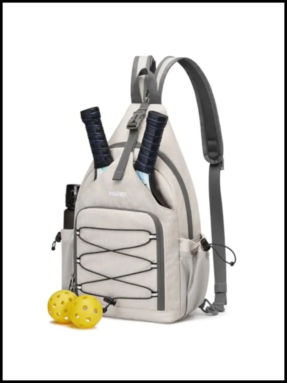 Large Pickleball Backpack with Padded Laptop Compartment, Versatile Crossbody